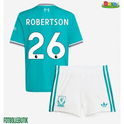 Liverpool Andrew Robertson #26 Tredjeställ Barn 2025-26 Kortärmad (+ Korta byxor)